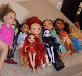 Girl dolls and one male
