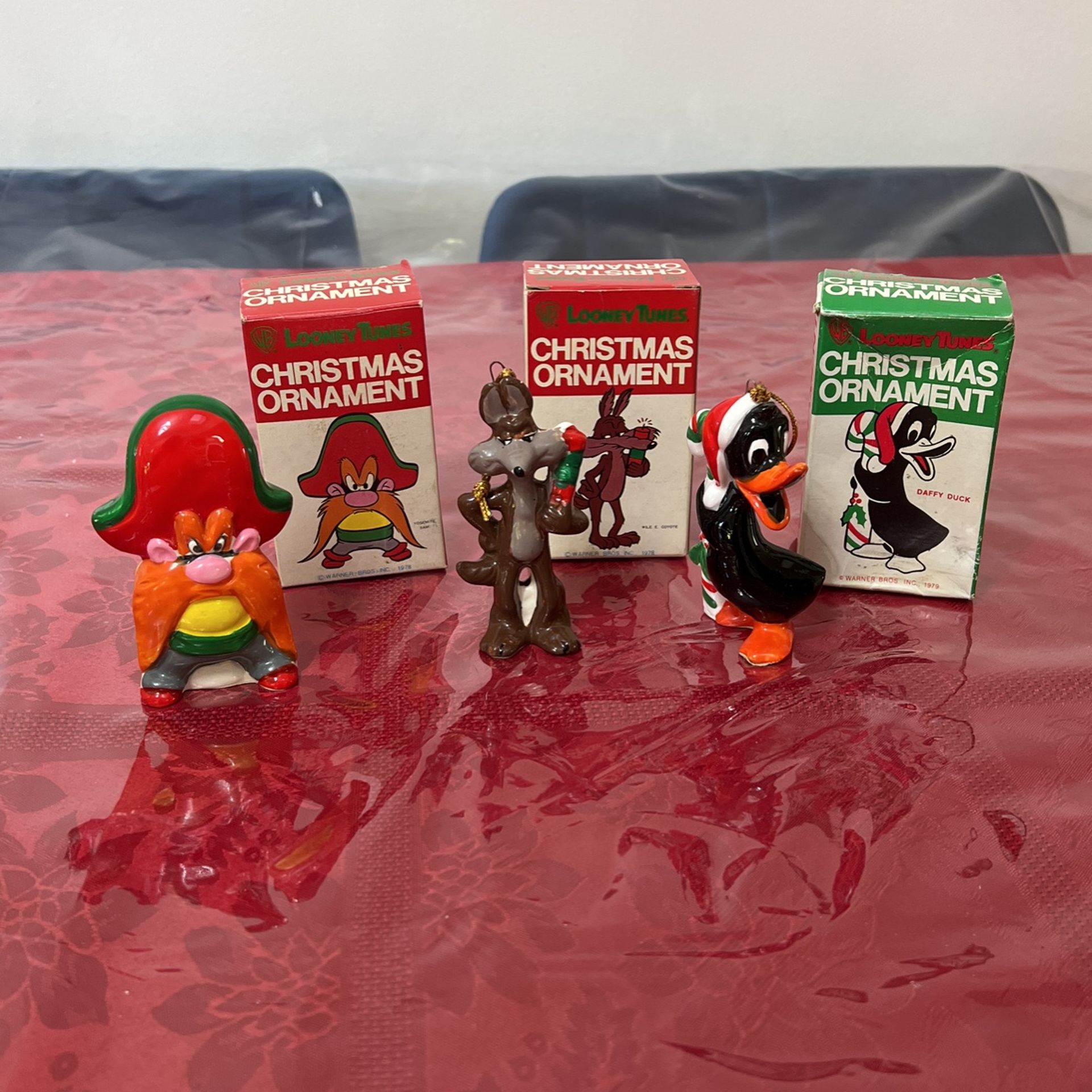 Vintage Looney Tunes Christmas Ornaments 1978 Warner Brother