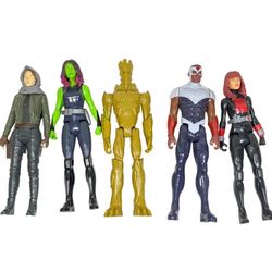Hasbro Marvel Legends Guardians of the Galaxy Action Figure Lot 11" Groot Gamora