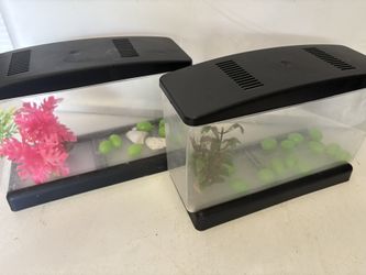 Two fish tanks