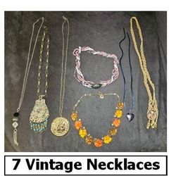Vintage necklaces: Like-new