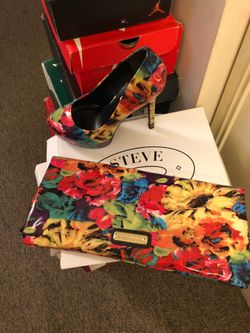 Steven madden shoes with clutch