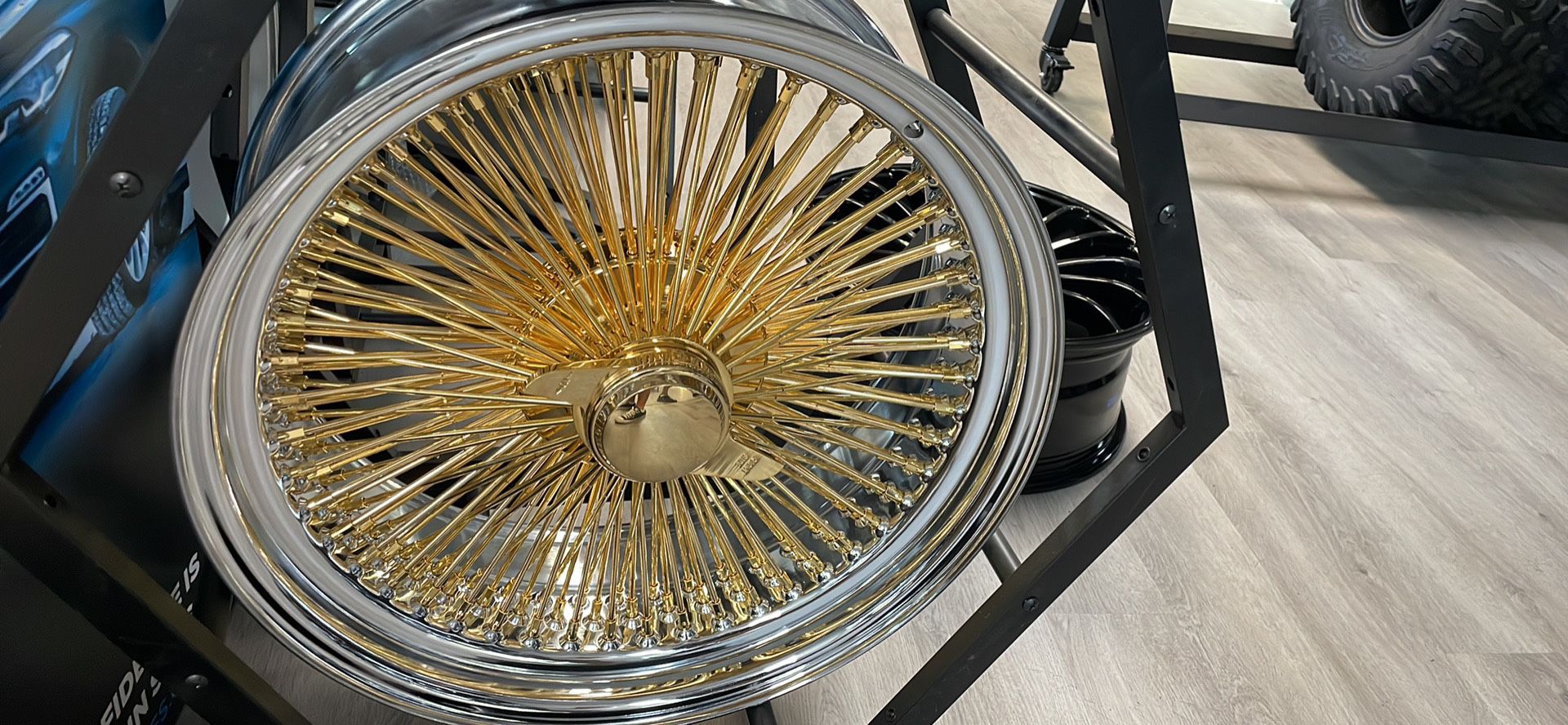 20” Gold Wire Spoke Wheels Rims  In Stock (4) New-We Finance