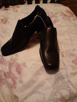 Perry Ellis Portfolio black mens dress shoes size 11