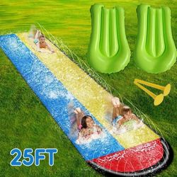 25ft Water Slide – Double Lane – Backyard Summer Fun