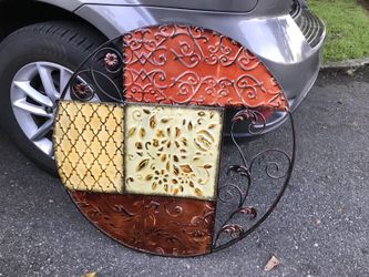 Large metal wall decor