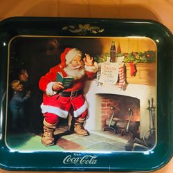 Coca Cola Santa Tray Coke