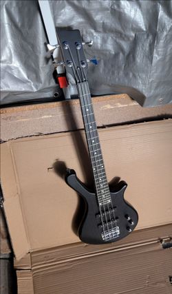 Ktaxon 34in 4-String Electric Bass Guitar for Student Beginners, Black