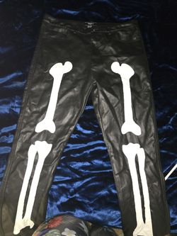 Leather Skeleton Pants
