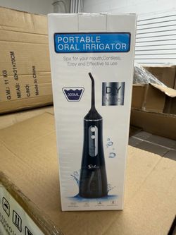 Wholesale Portable Cordless Oral Irrigator, Black – 300 mL Water Tank Water Flosser Oral Irrigator Teeth Cleaner with 5 Jet Tips 4 Clean Modes Recharg