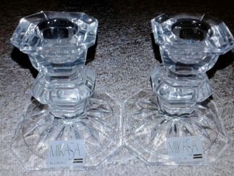 Crystal candle holder