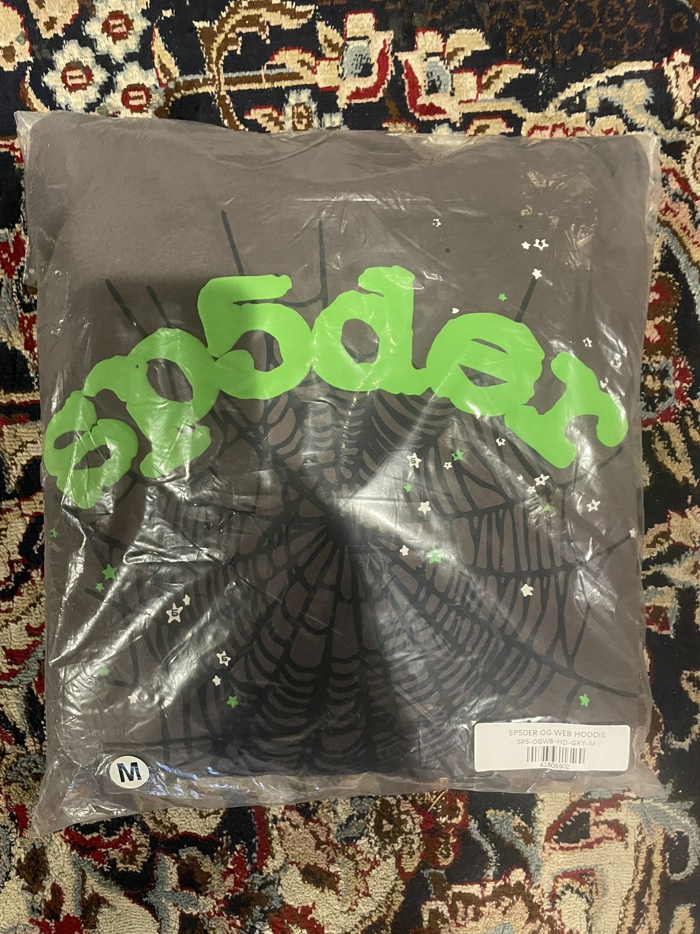 SLATE GREY SP5DER HOODIE