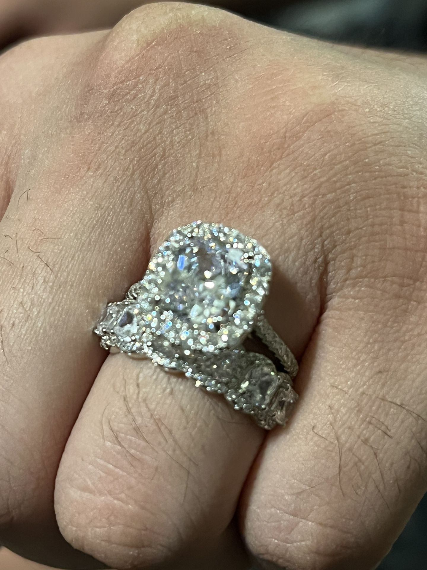 Cubic Zirconia 8.63 Ctw Ring Set