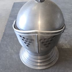 Vintage VTG Medieval Helmet Ice Bucket