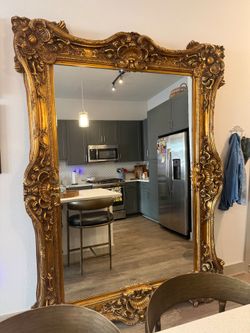 90" x 66" Perigold Gold Mirror
