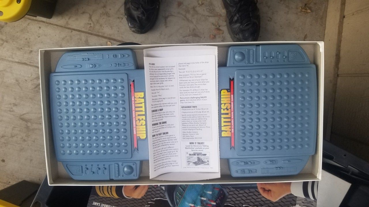 Battleship Board Game
Milton Bradley Hasbro
Vintage 1996