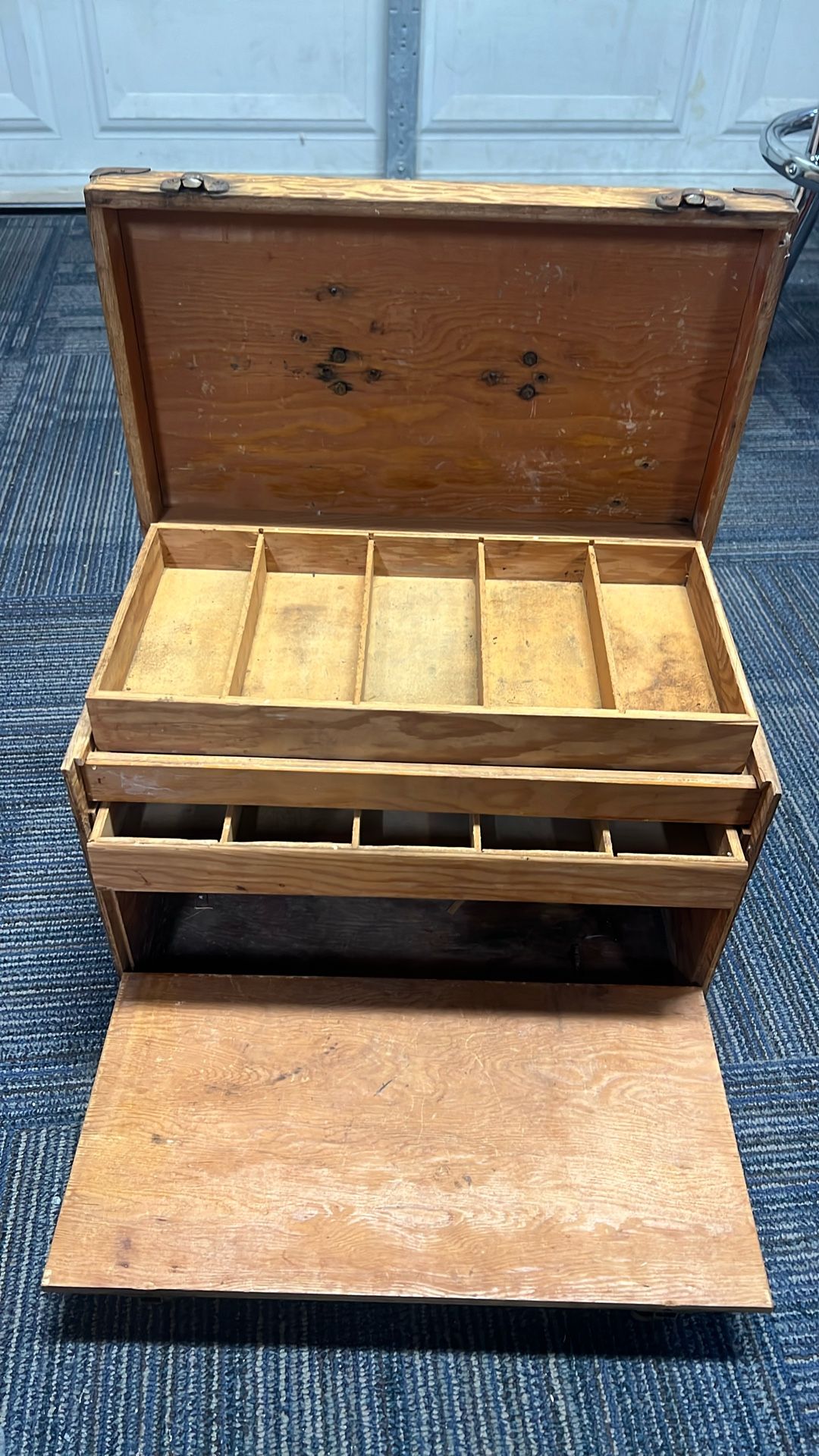 Vintage Wood Tackle Box