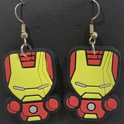 Iron Man Funko Pop style earrings