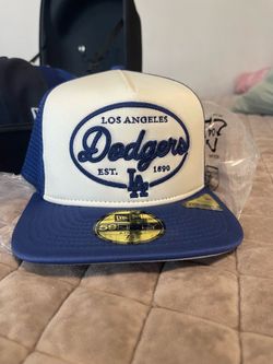 New era Dodgers trucker fitted cap