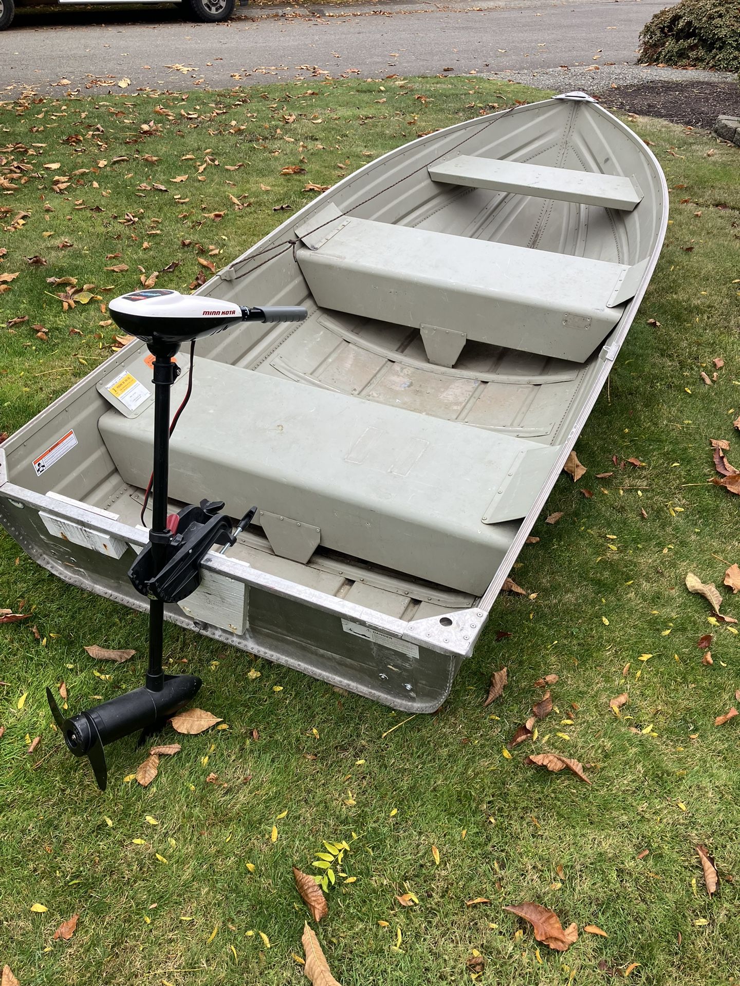 12’ Aluminum Boat And Motor