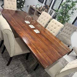 Wood Dinning Table And Chairs