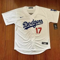 LA Dodgers White Jersey For Ohtani #17 New With Tags Available All Sizes 
