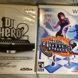 DJ Hero 2 and dance dance Revolution hottest party 2 for the Nintendo Wii