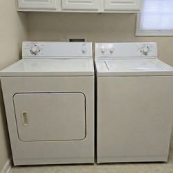 White Roper Washer & GAS Dryer Matching Set
