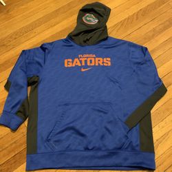 Nike Therma-Fit Florida Gators UF Center Swoosh Pullover Hoodie Mens Sz XL 