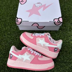 Bapesta X Hello Kitty - Sizes 5.5w - 8.5w
