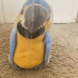 Brand New Electronic Parrot Toy, Can Talk, Sing, Move blue color