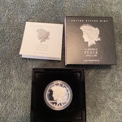 Silver Proof Peace Dollar Premium Coin 