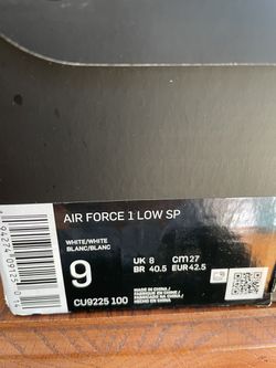 Buy Supreme x Air Force 1 Low 'Box Logo - White' - CU9225 100
