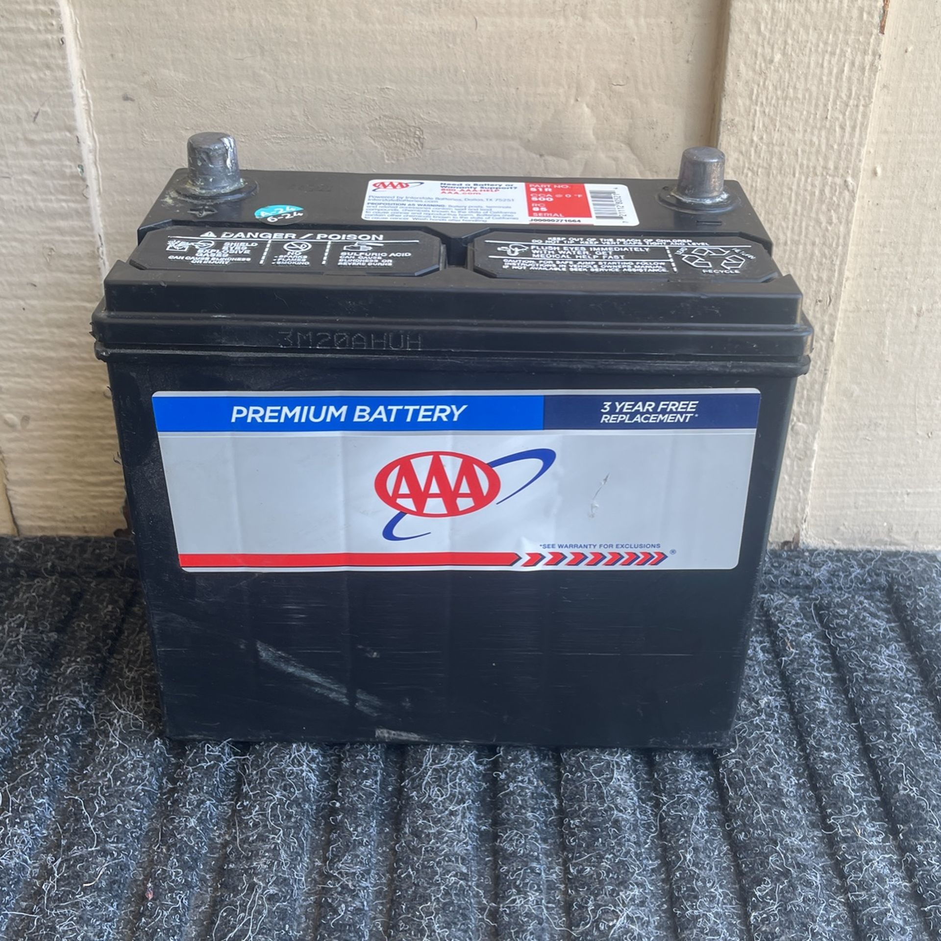 Honda Civic Car Battery Size 51r $85 With Your Old battery