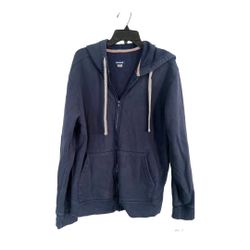 Men’s Hoodie Basic Edition Blue zipper In good condition Size Medium