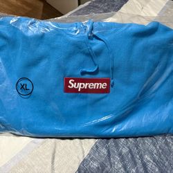 Supreme Box Logo Hooded Sweatshirt “Cyan”