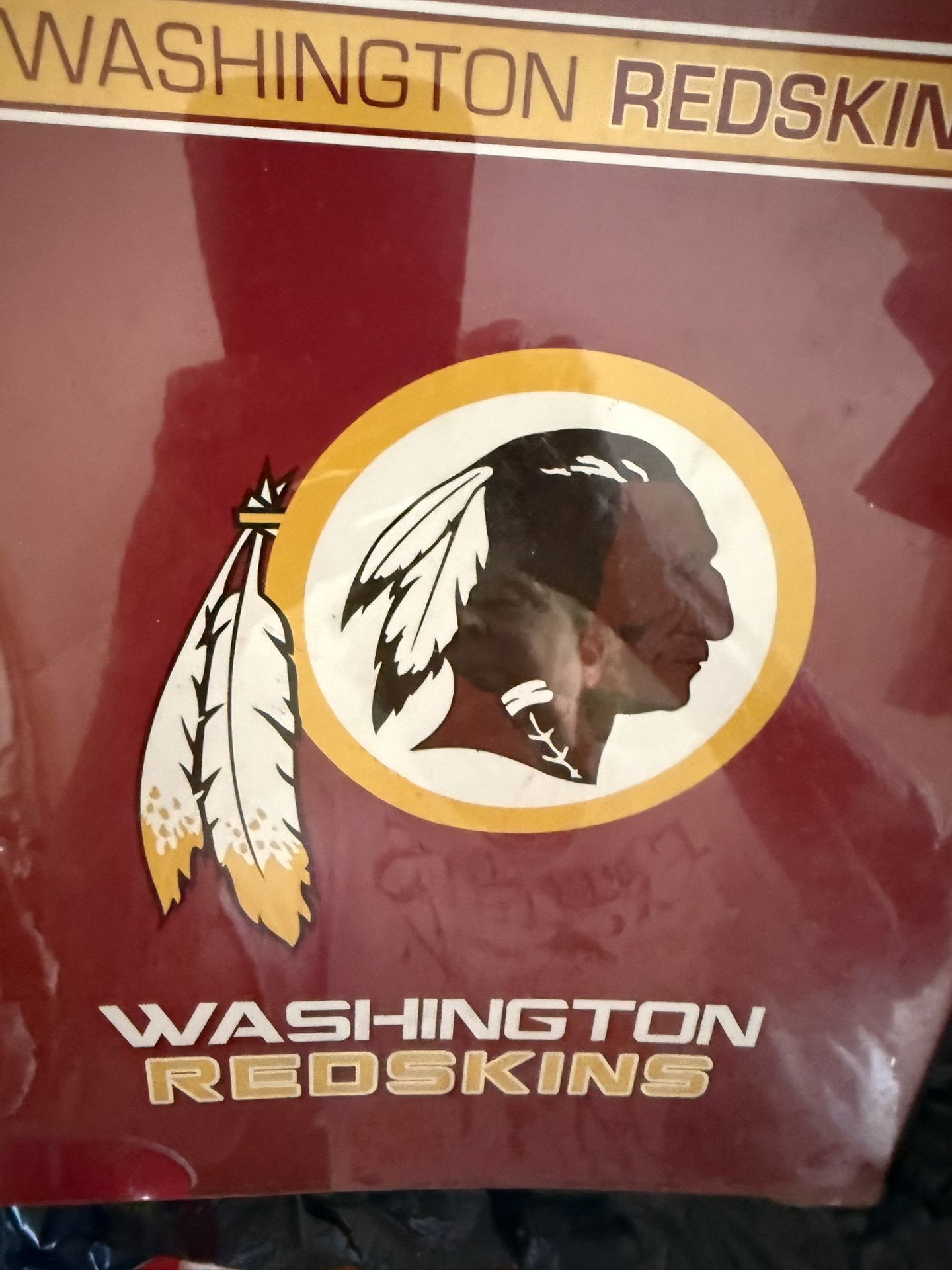 Collectible Washington Redskins 3 Ring Binder . NEW !