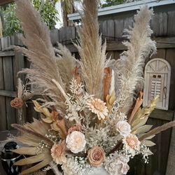 Large Flower Arrangement, Boho Style Flower Decor