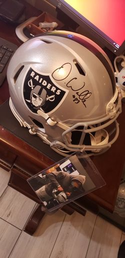 Raiders Autographed Full Size Speed Helmet