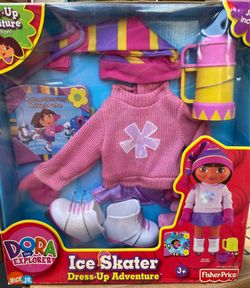 New Dora the Explorer Ice Skater Dress Up Adventure Outfit