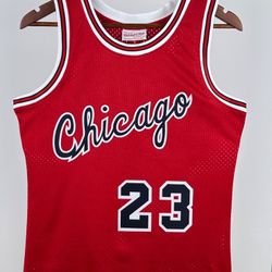 Bulls Jordan Rookie Year Red Jersey