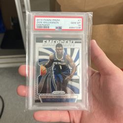 Zion Williamson RC Panini Prizm Emergent PSA 10
