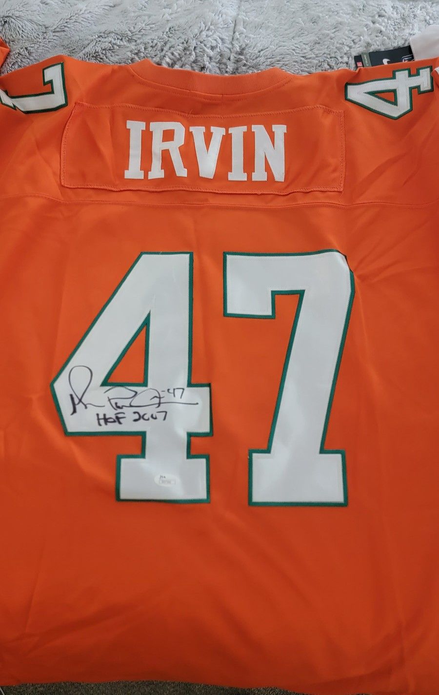 Michael Irvin College Jersey Autographed Art