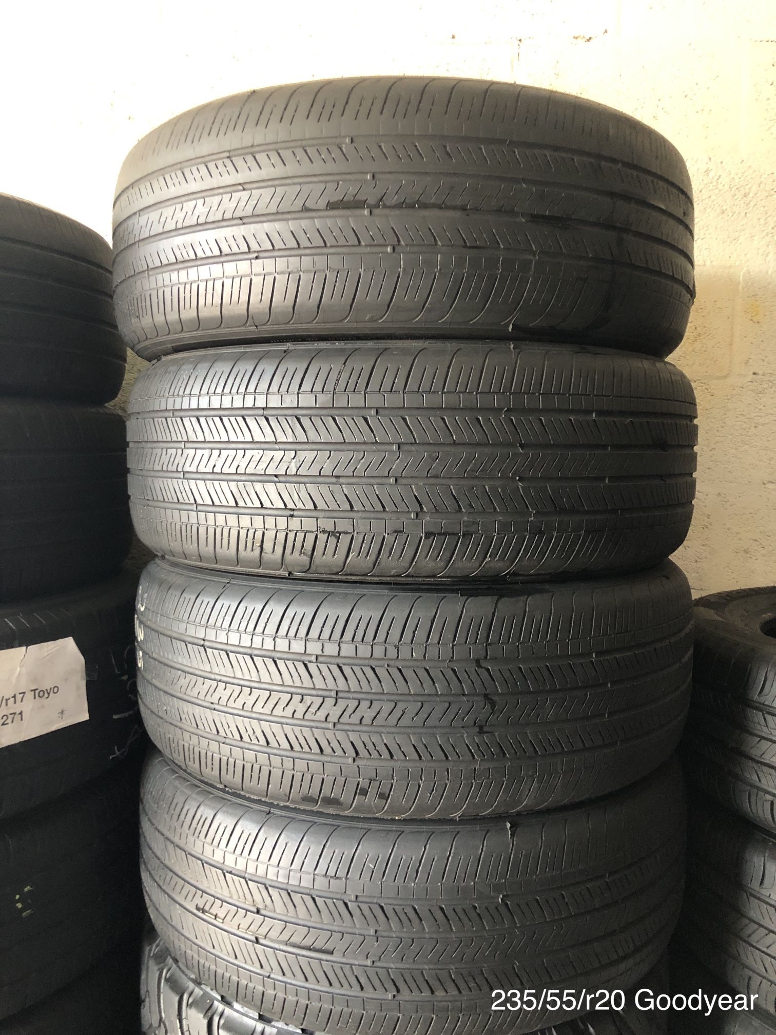 235/55/r20 GOODYEAR EAGLE TOURING All Four (4) tires 