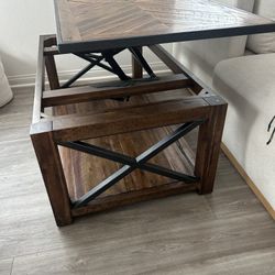 Coffee Table With Adjustable Height 