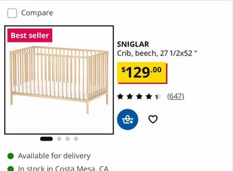 IKEA crib with Newton mattress