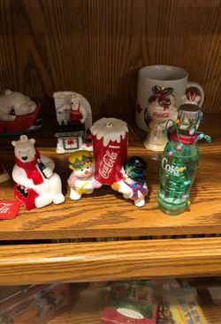 Three Coca Cola ornaments