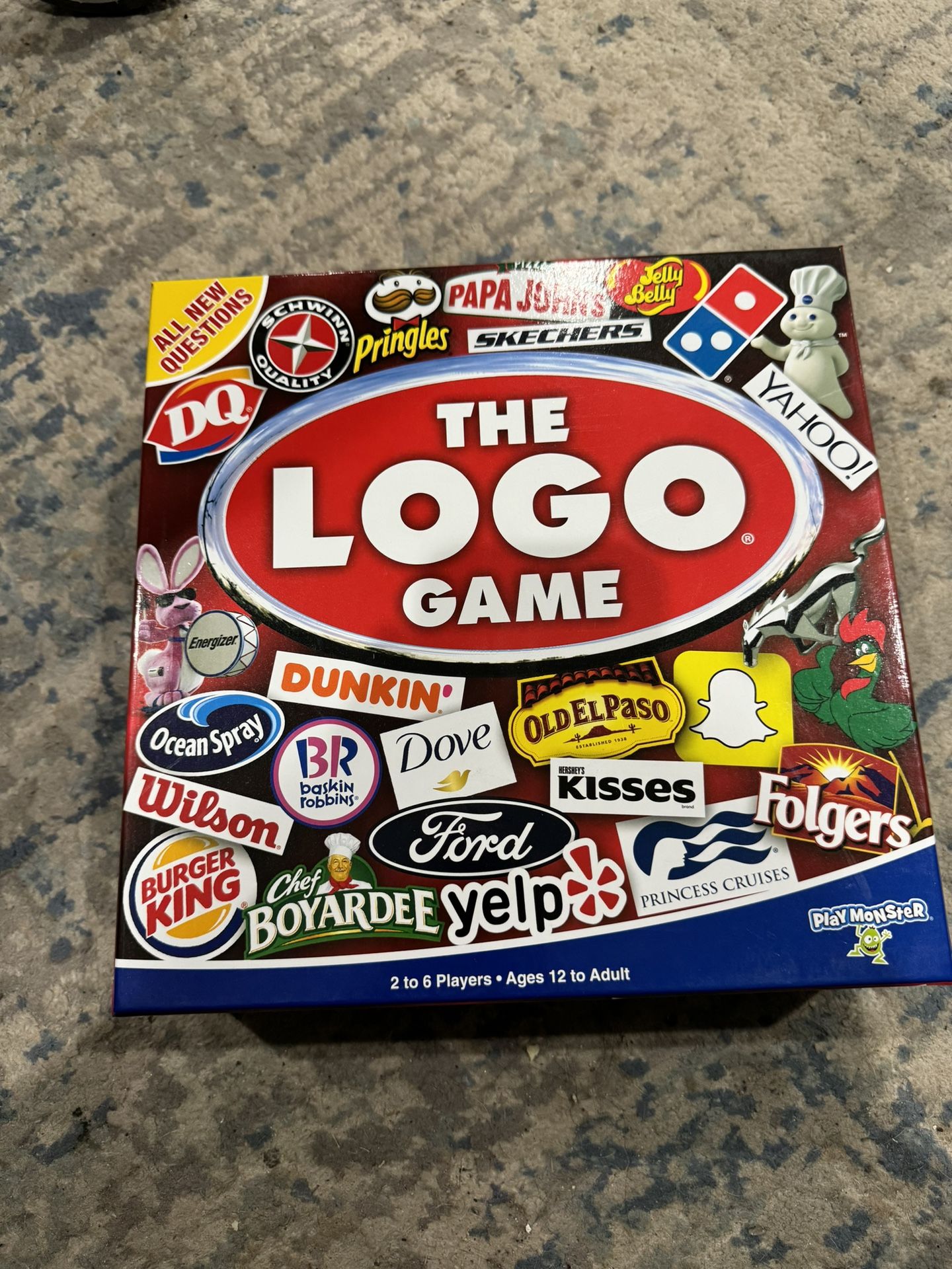 The Logo Board Game ~ 2 to 4 Players ~ Ages 12 to Adult ~ Family Game Night
