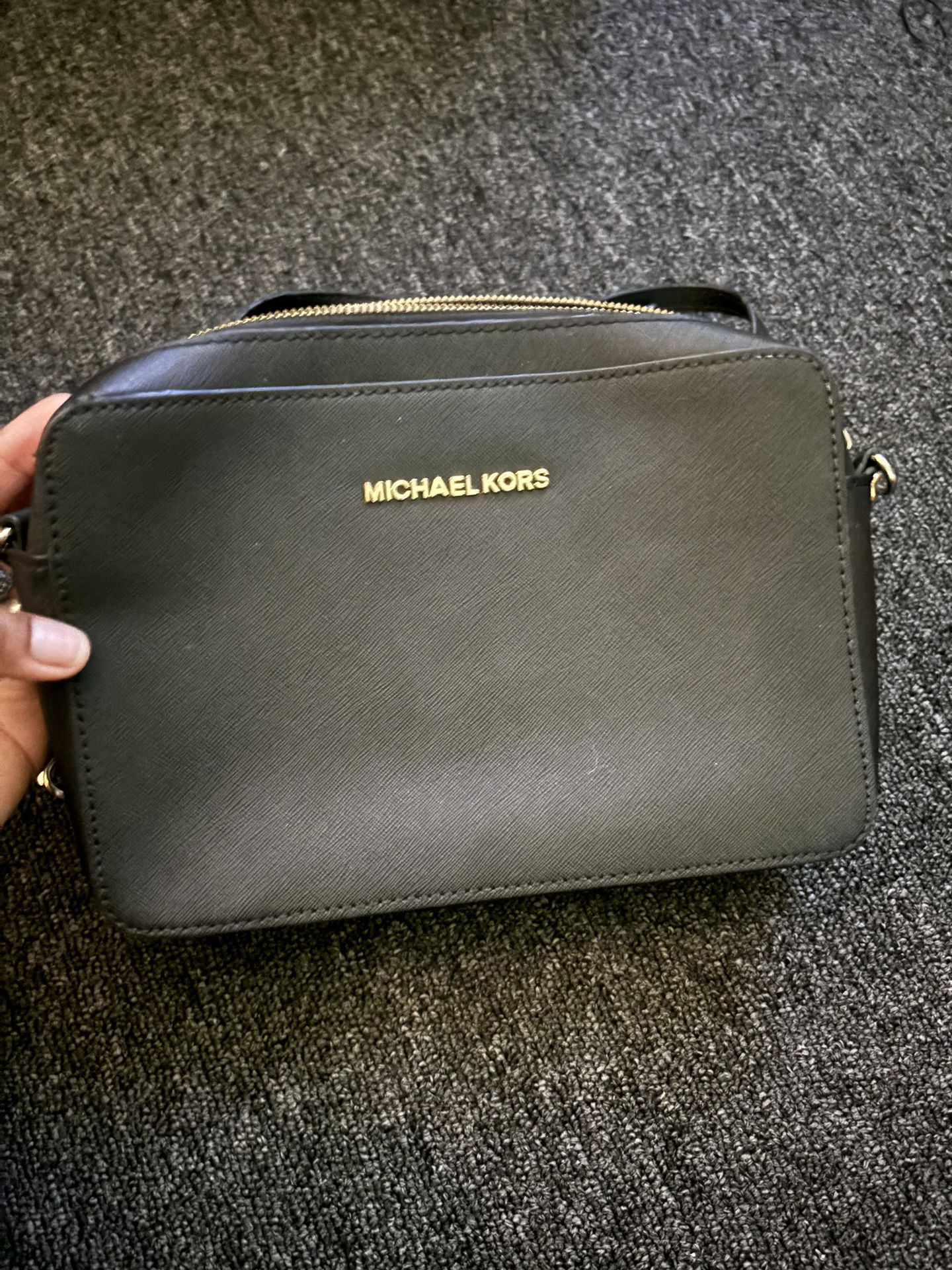 Michael Kors Crossbody Bag Black And Gold