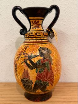 Vintage Greece Copy Museum Vase 8”